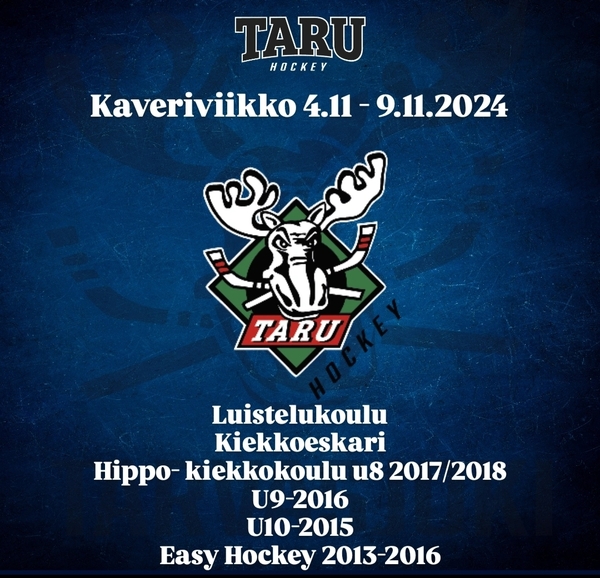 Kaveriviikko 4.11 - 9.11.2024. Tervetuloa mukaan! 