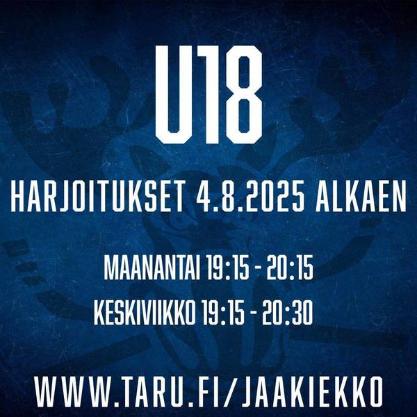 U18 joukkue kaudelle 2025 - 2026!