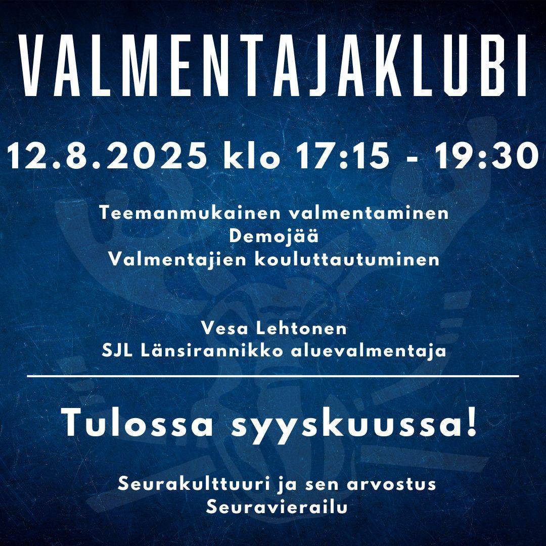 Valmentajaklubi 12.8.2025