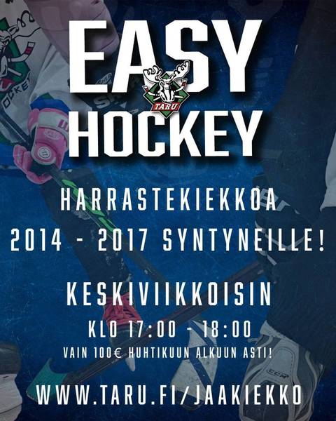 Easy Hockey kiekkokoulu n. 2014-2017 syntyneille 