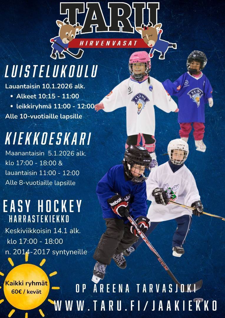 Ilmoittaudu mukaan kevätkaudelle!