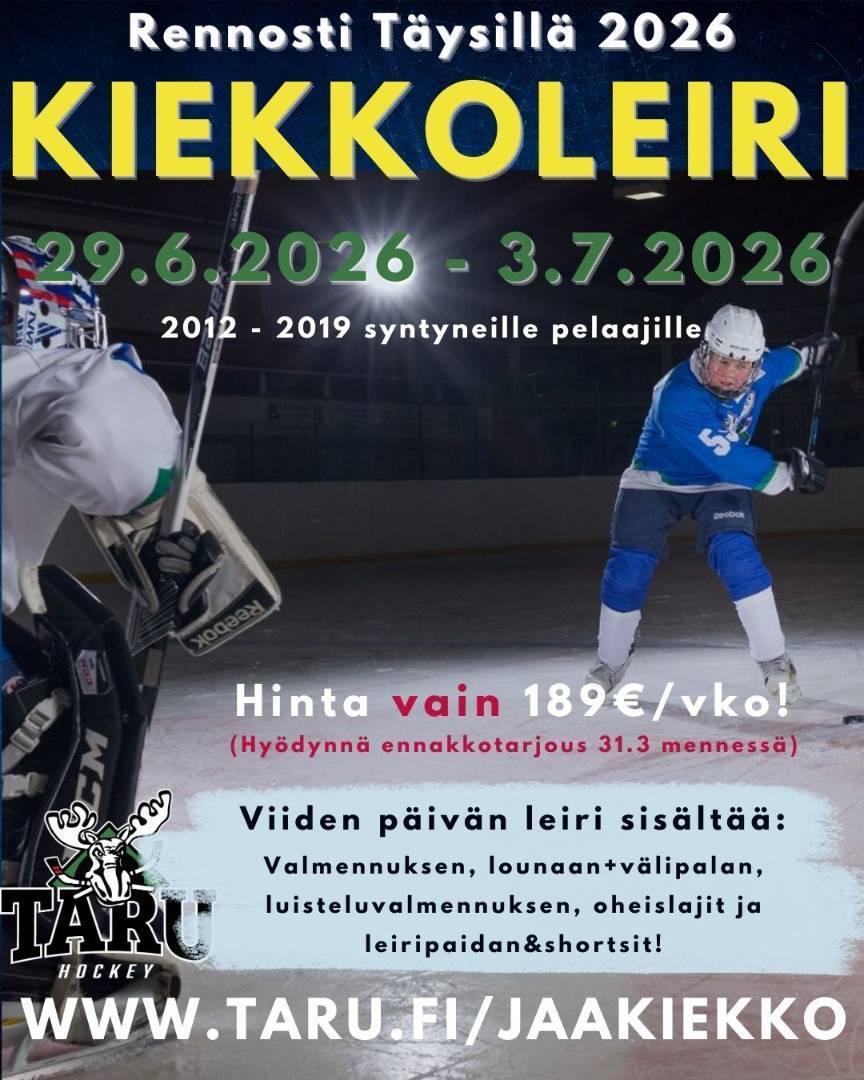 Rennosti Täysillä- kiekkoleiri 2026