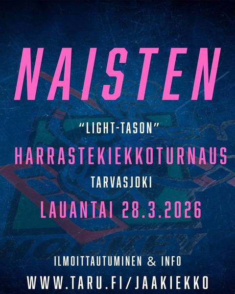 Naisten harrastekiekkoturnaus 28.3.2026