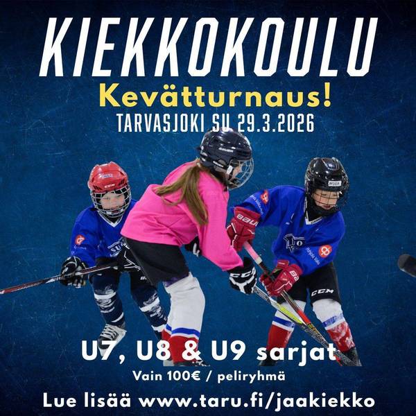 Kiekkokouluturnaus 29.3.2026!