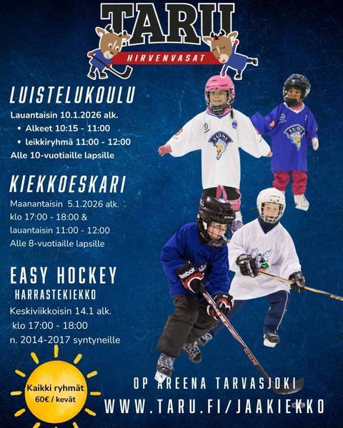 Luistelu- ja kiekkokoulut