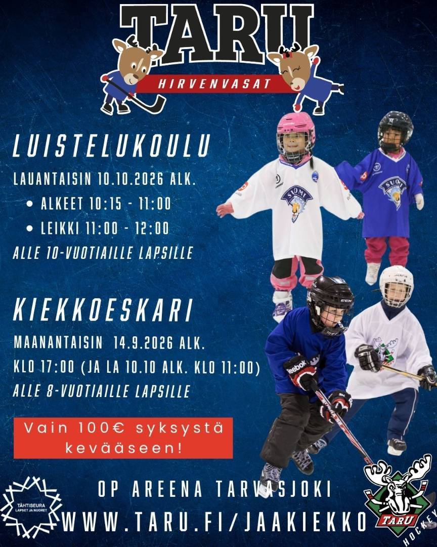 Luistelukoulu ja kiekkoeskari 2026 - 2027