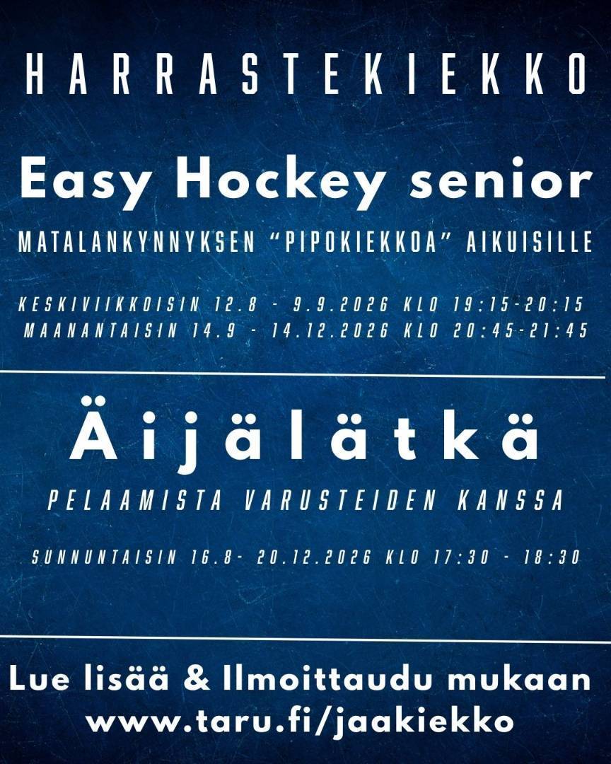 Easy Hockey Senior syyskausi