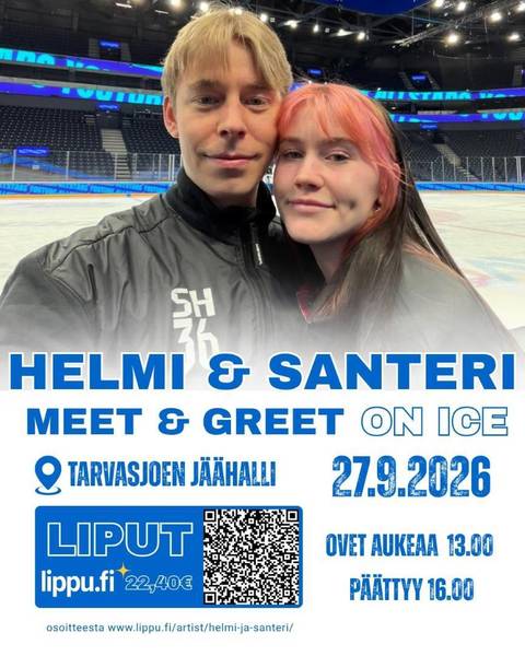 Helmi & Santeri meet & greet on ice! 