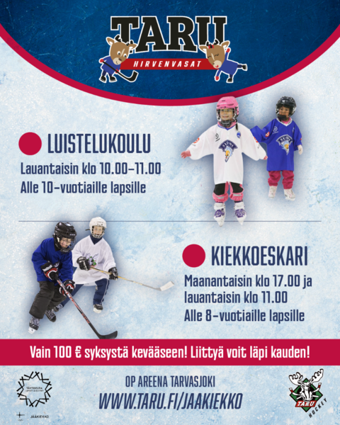 Luistelukoulu ja kiekkoeskari 2026 - 2027