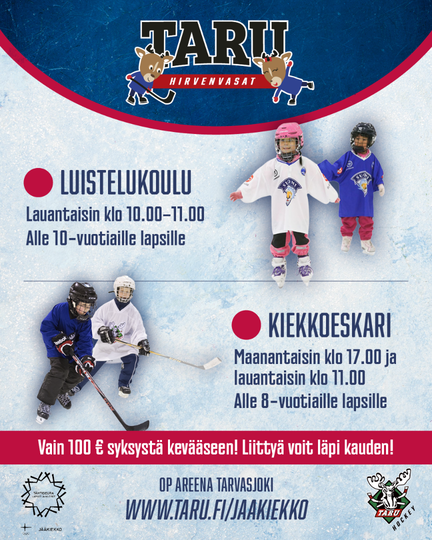 Luistelukoulu ja kiekkoeskari 2026 - 2027