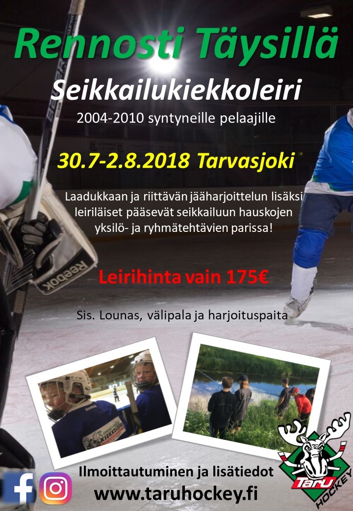 Rennosti Täysillä kiekkoleiri 2018
