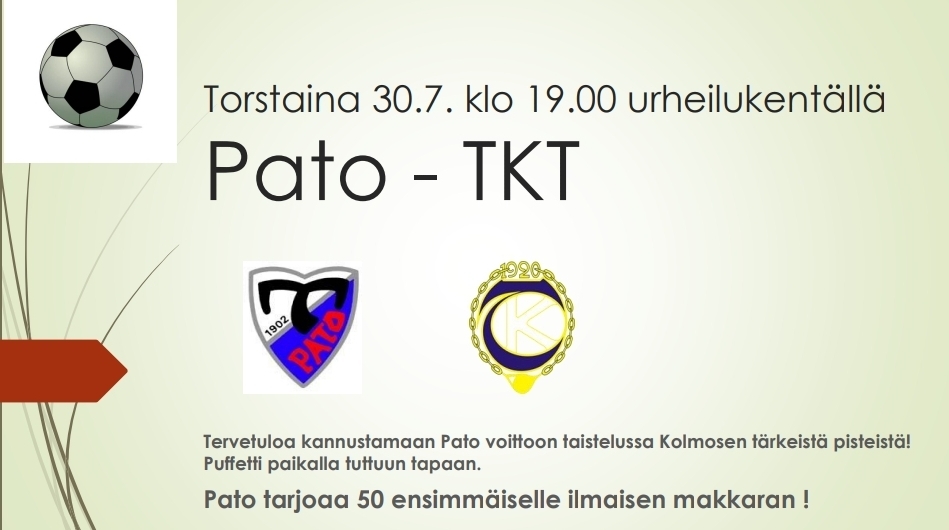 PATO-TKT to 30.7.2020 klo 19