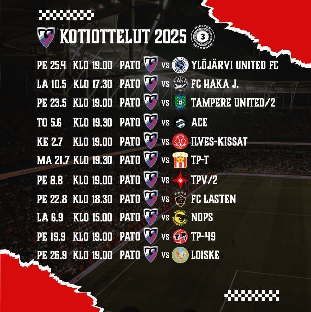 Kotiottelut 2025