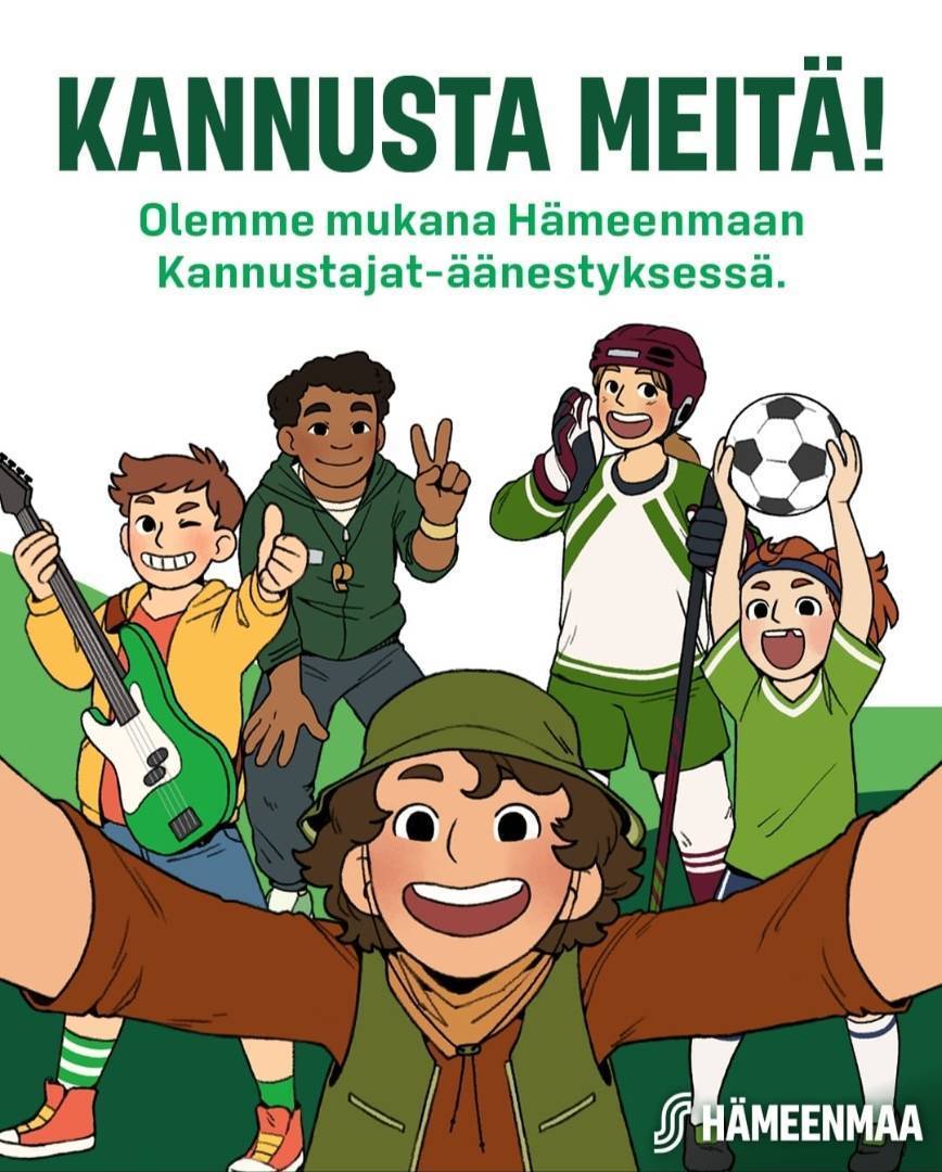 KANNUSTA MEITÄ!