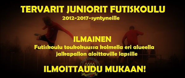 Ilmainen Tervarit Juniorit Futiskoulu toukokuussa