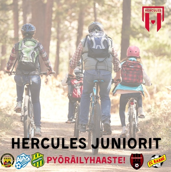 Tervarit Juniorit on mukana Hercules-yhteisön pyöräilyhaasteessa 2024!