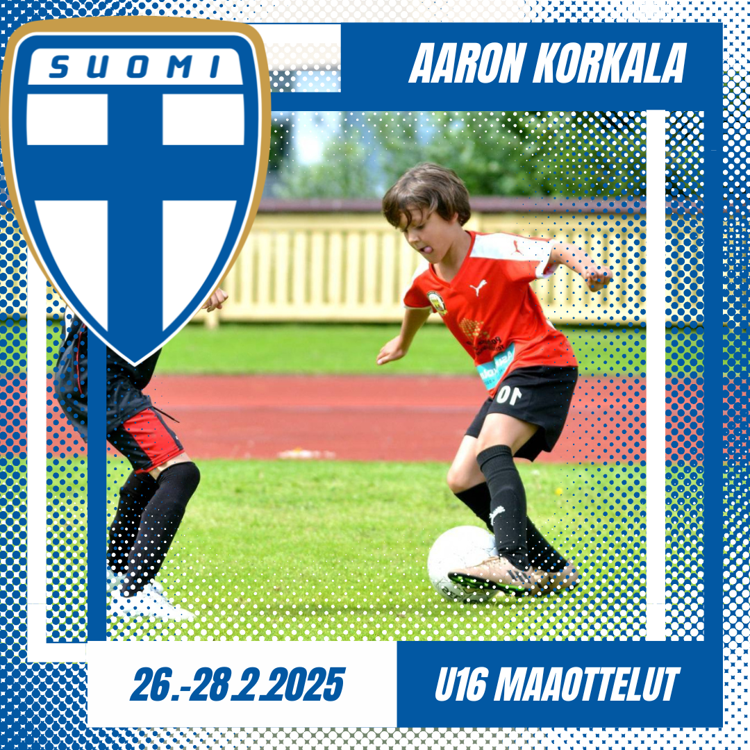 Tervarit Junioreiden kasvatti Aaron Korkala maajoukkueeseen!