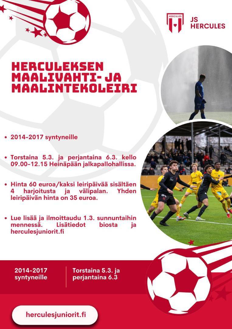 Talvilomalla maalinteko- ja maalivahtileiri!