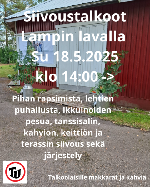Siivoustalkoot lavalla