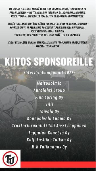 Kiitos Sponsoreille