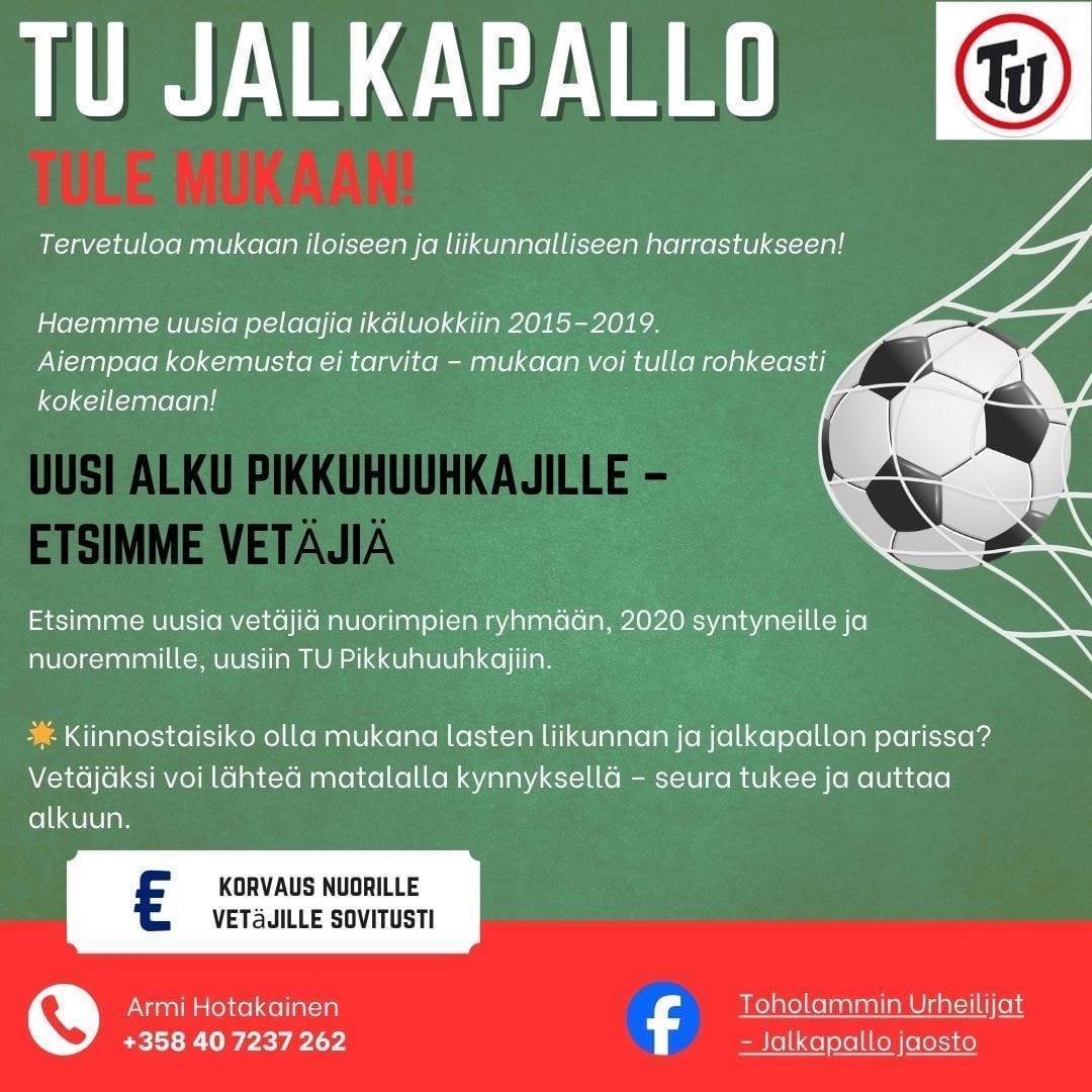 Tule mukaan jalkapallon pariin