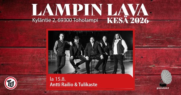 Antti Railio lampin lavalla 15.8.2026