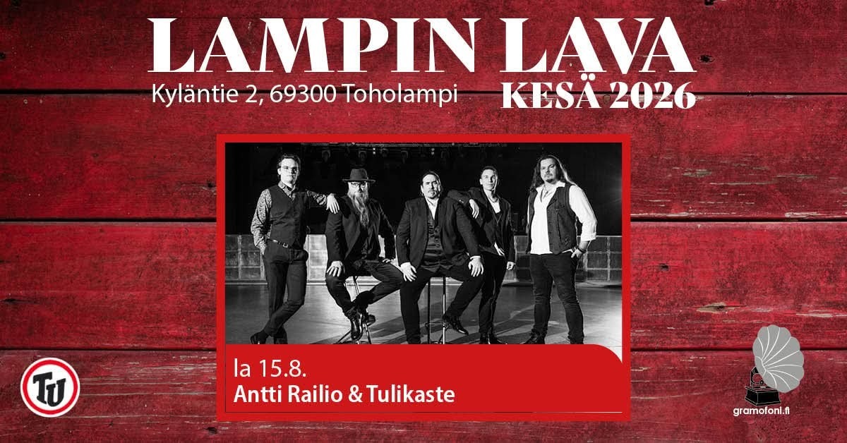 Antti Railio lampin lavalla 15.8.2026