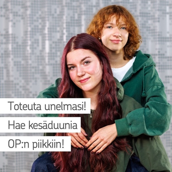 Kesätyötä tarjolla 15-17-vuotiaalle nuorelle - hae 14.4.2023 mennessä