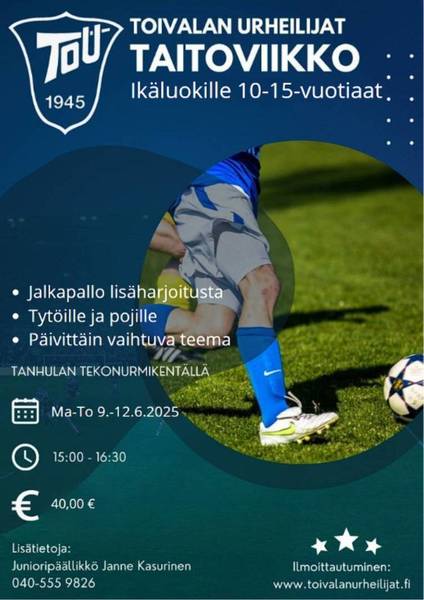 Toivalan Urheilijat TAITOVIIKKO 2025