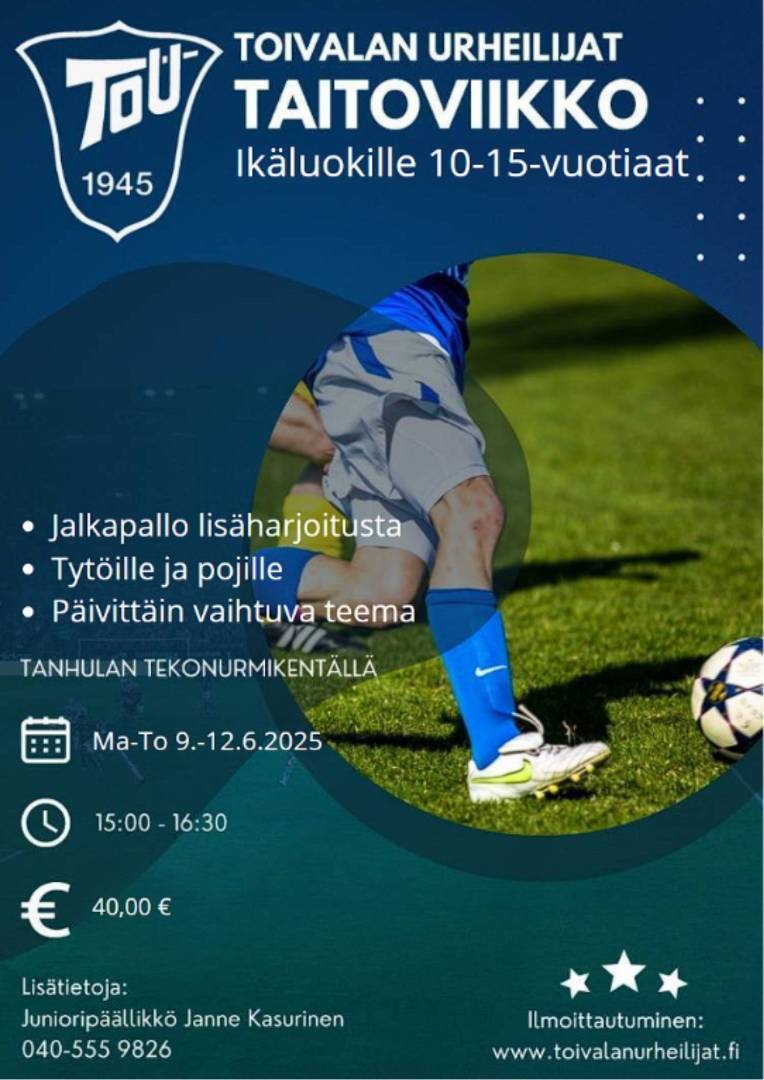 Toivalan Urheilijat TAITOVIIKKO 2025