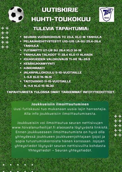 Seurakirje huhti-toukokuu