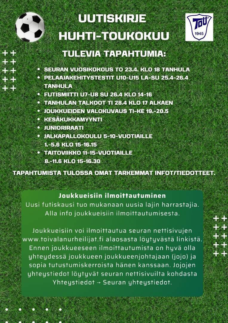 Seurakirje huhti-toukokuu