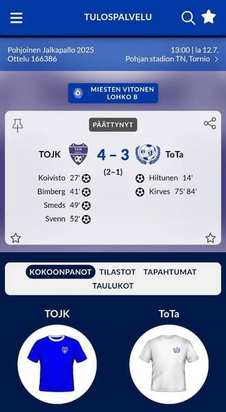 ​ToJK vei voiton tiukassa paikallisderbyssä – revanssi onnistui!