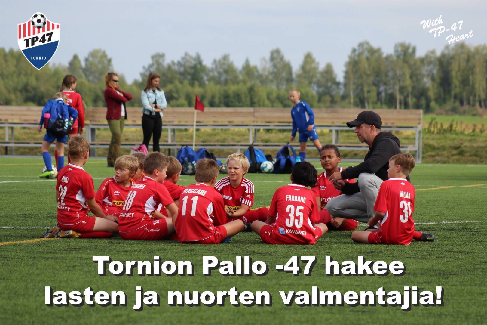 ​Tornion Pallo -47 hakee lasten ja nuorten valmentajia kasvavaan toimintaansa!