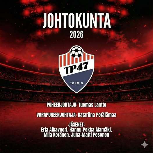 ⚽ TP-47:n uusi puheenjohtaja ja johtokunta esittäytyvät! ⚽