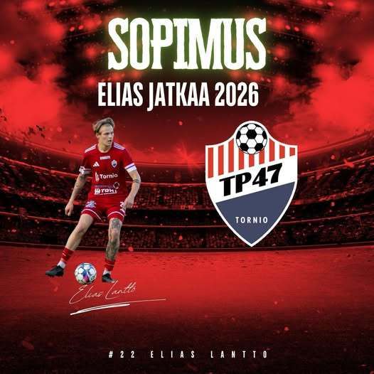 SOPIMUSUUTINEN: ELIAS LANTTO MUKANA KAUDELLA 2026🔥✍