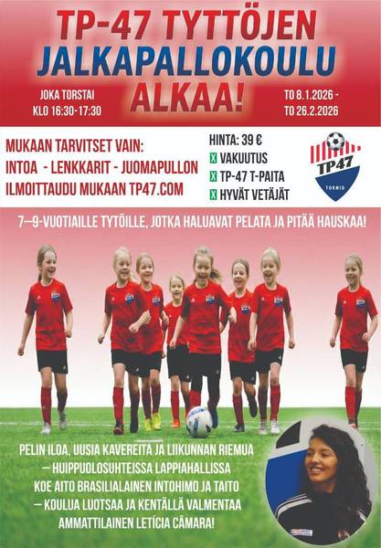 TP-47 TYTTÖJEN JALKAPALLOKOULU ALKAA! 💛⚽