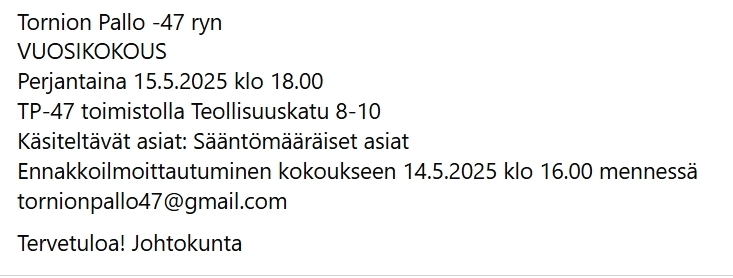 VUOSIKOKOUS