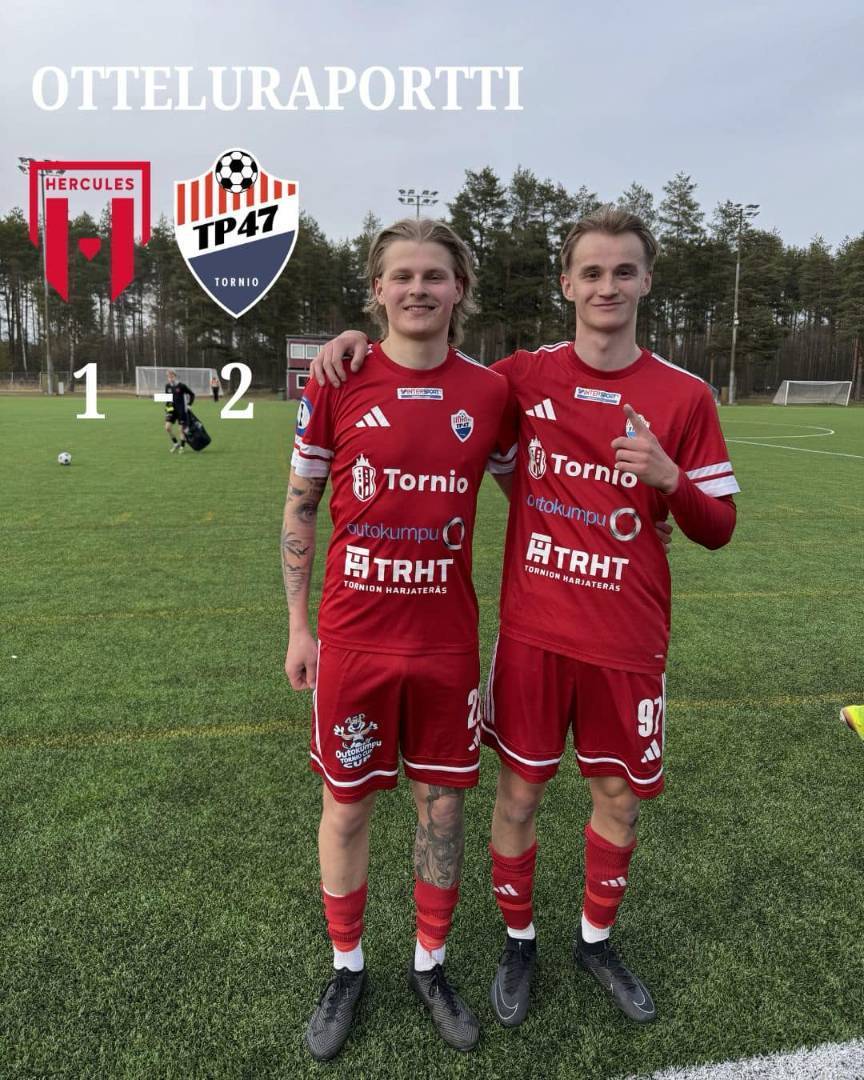 ​OTTELURAPORTTI JS Hercules-TP-47 1-2 (0-0)