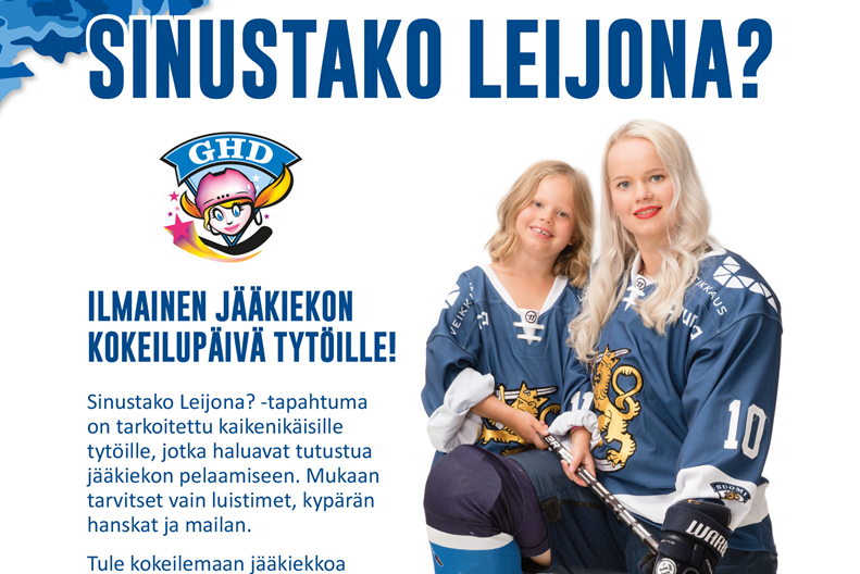 Kauden toinen Girls Hockey Day järjestetään lauantaina 10.11.2018