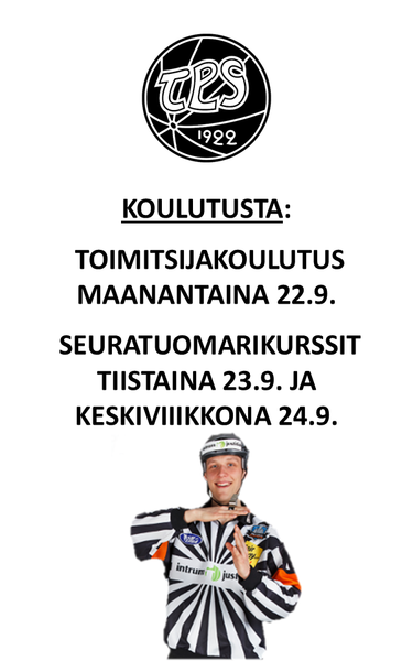 Toimitsija- ja seuratuomarikoulutus