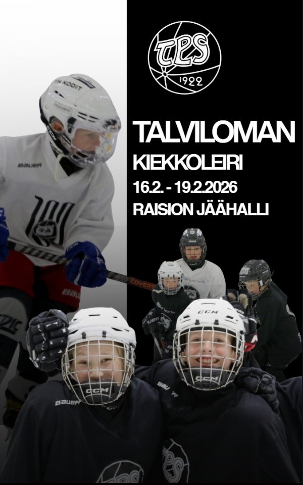 Kehitä pelitaitojasi talvilomalla – TPS Juniorijääkiekon leirit 2026