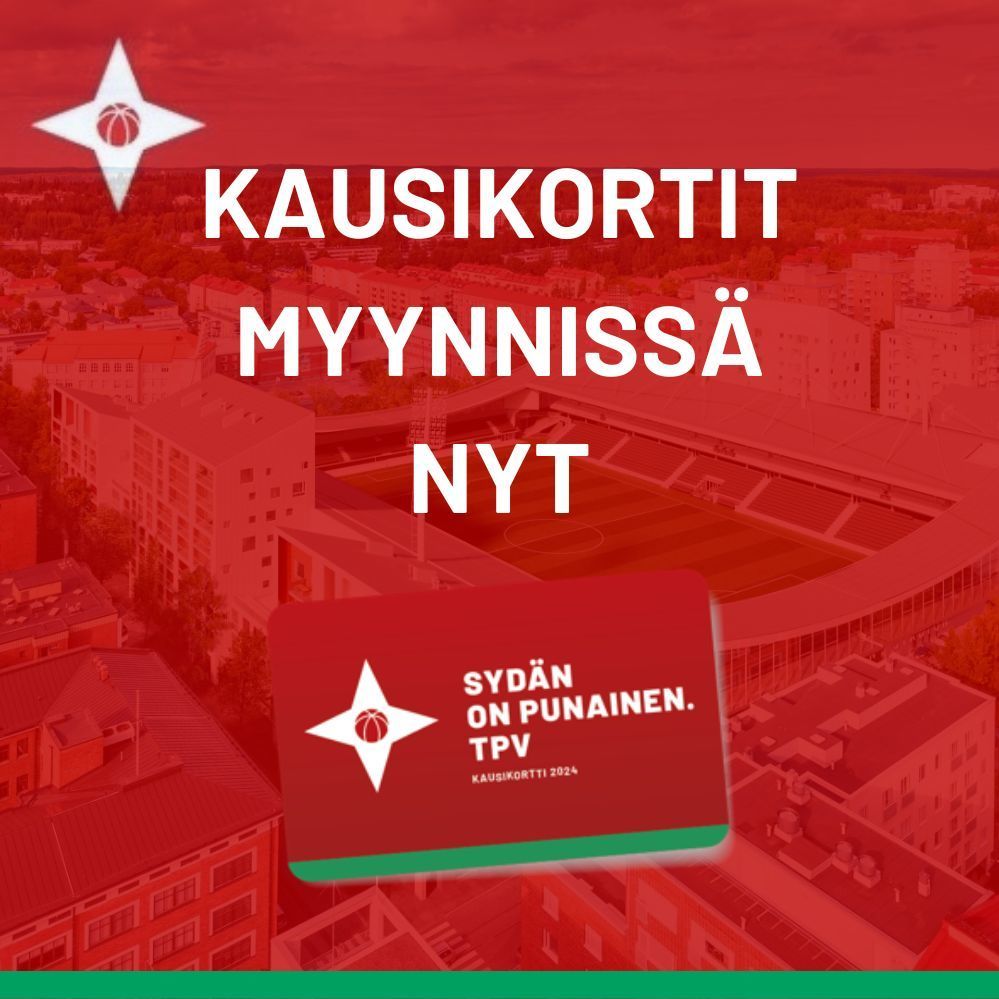 TPV palaa Tammelaan – osta kausikortti erikoishintaan!