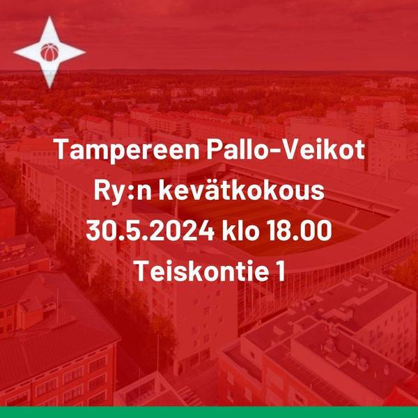 Tampereen Pallo-Veikot Ry:n kevätkokous