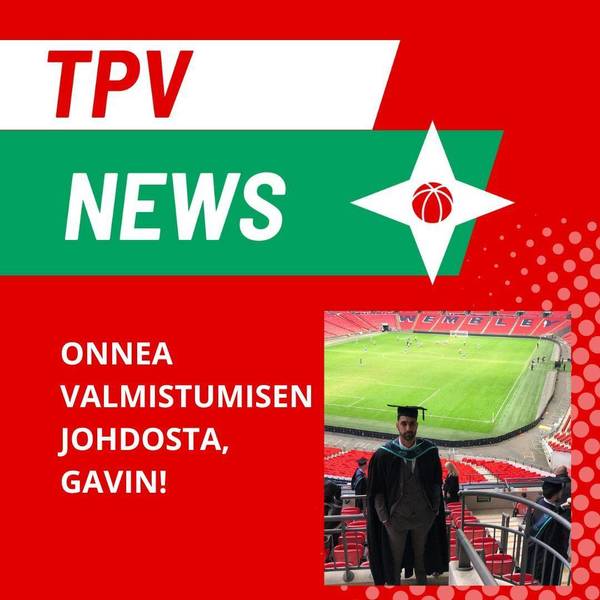 Gavin Dye valmistui maisteriksi