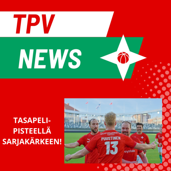 TPV sarjakärkeen – pisteet tasattiin HJS:n kanssa