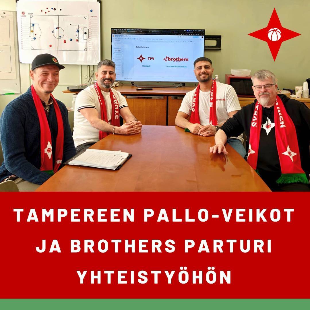Tampereen Pallo-Veikot ja Brothers Parturi aloittavat yhteistyön