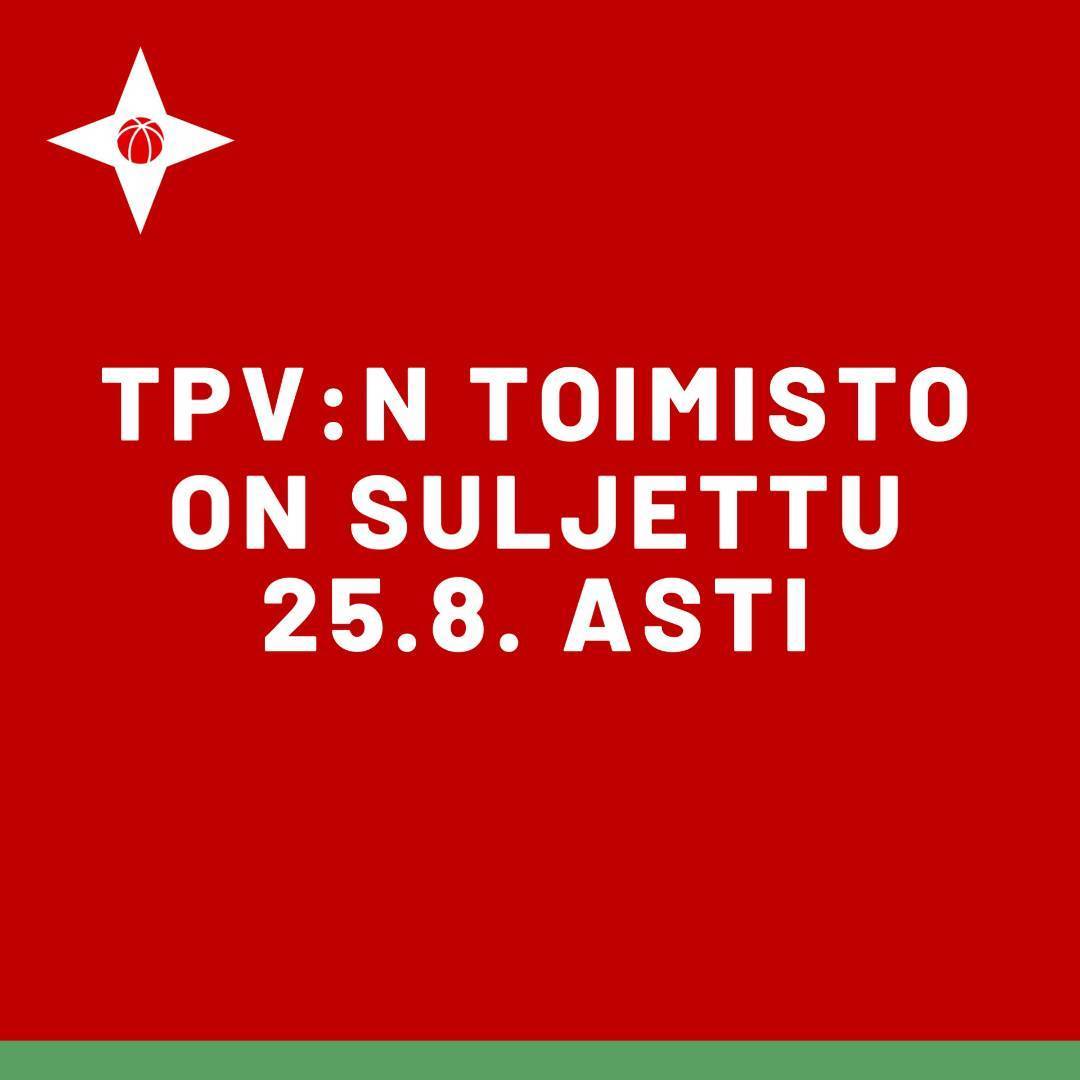 Toimisto on suljettu 25.8.2025 asti