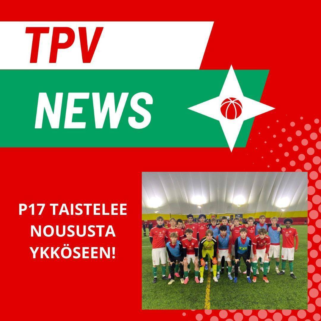 Ratkaisupeli edessä: TPV P17 tavoittelee sarjanousua kotikentällään