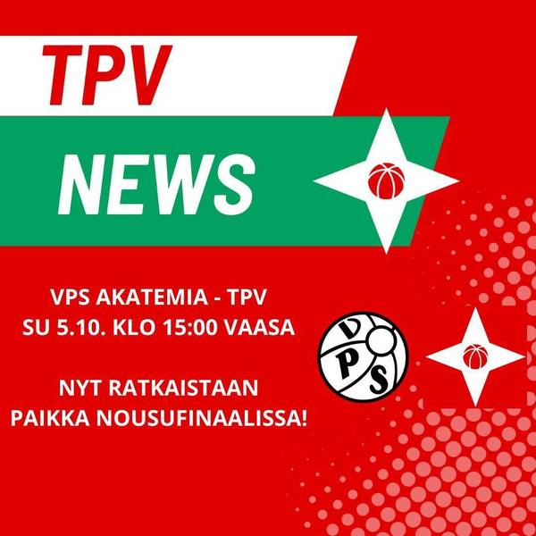 Vaasassa ratkaistaan finaalipaikka